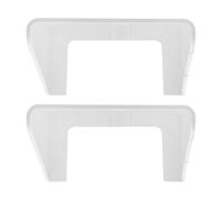 Healeved Lot de 2 Supports Muraux Blancs en Plastique pour Caméra de Sécurité Routeur et Babyphone Étagères Adhésives Flottantes sans Perçage Angle Réglable pour Maison Bureau et