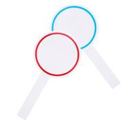 Healeved Lot de 2 Tableaux de Score Portables en Mousse 10 X 20 Cm, Petits Tableaux Blancs Effaçables à Sec Cercles Bleu et Rouge, pour Vote, Notation et Jeux de Société