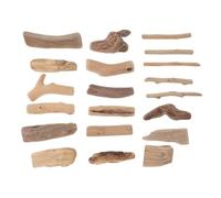 Healeved Lot de 20 Blocs de Bois Flotté Naturel Polis 3-20 CM Bois Brut pour Loisirs Créatifs et Décoration Aquarium d'Eau Douce