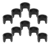Healeved Lot de 20 Clips Câbles en Plastique 20 MM pour Microphone Clips de Fixation Flexibles pour Trépied et Support Organisateur de Câbles Pratique pour Scène et Enregistrement