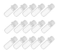 Healeved Lot de 20 Flacons de Lotion de Voyage 2 Ml en Plastique Transparent Étanches, Mini Bouteilles Vides Réutilisables pour Soins Peau, Huiles Essentielles et Sérums, pour Voyages