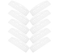 Healeved Lot de 20 Porte-Cartes d'Identité Rigides Semi-Ouverts en Plastique PC Transparent Mat, Étuis de Protection Compacts pour Badges Professionnels, Détenteurs de Cartes d'Accès et