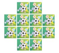 Healeved Lot de 20 Serviettes en Papier à Motifs de Football, Décorations Anniversaire Foot, Serviettes Jetables Absorbantes pour Fêtes, Camping, Réunions Familiales et Événements