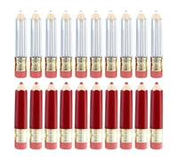 Healeved Lot de 20 Tubes Miniatures en Plastique de Crayon pour Brillant à Lèvres Vide, Rechargeables et Réutilisables, pour Échantillons et Voyages