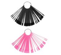 Healeved Lot de 200 bâtonnets de présentation pour ongles : présentoirs de couleurs en éventail, bâtonnets d'échantillons pour la pratique artistique en salon et l'organisation du vernis