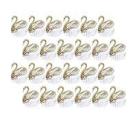 Healeved Lot de 24 Boîtes à Bonbons Romantiques de Cygne Doré, Contenant pour Dragées de Mariage, Boîtes de Rangement Alimentaires sans Danger, Décoration Européenne Élégante pour Fête