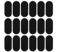 Healeved Lot de 24 Cache-Œil Noirs Taille Large en Tissu Non Tissé pour Lunettes Adaptés pour Œil Gauche ou Droit Confort Respirant Correction Amblyopie et Strabisme Usage Quotidien