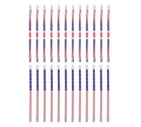 Healeved Lot de 24 Crayons à Papier en Bois Décorés de Drapeaux Britanniques Rouges et Bleus Mines Résistantes Flexibles pour École Bureau Fêtes Patriotiques et Fournitures Scolaires