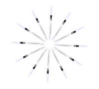 Healeved Lot de 24 Crayons Eyeliner Blancs en Bois, Stylo Maquillage Yeux Compact, Crayon à Paupières Non Gras pour Dessin Précis, Outil Cosmétique pour Maquillage Naturel et Quotidien