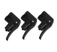 Healeved Lot de 3 Adaptateurs de Tuyau pour Pompe à Vélo à Double Tête Compatible Valves Américaines et Anglaises Accessoire Noir Polyvalent pour Gonflage Vélo Moto Voiture