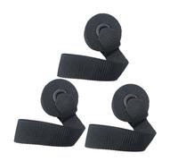 Healeved Lot de 3 Ancrages de Porte Noirs pour Élastiques de Musculation Fixation Résistante en PVC pour Bandes de Résistance pour Entraînement Fitness à Domicile