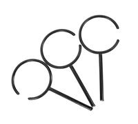 Healeved Lot de 3 Anneaux de Support en Fer Robustes Grand Modèle pour Béchers et Flacons de Laboratoire - Accessoire Essentiel pour Bancs D’Essai en Chimie Biologie et Recherche