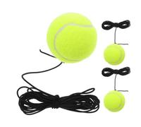 Healeved Lot de 3 Balles de Tennis d'Entraînement à Rebond avec Corde Élastique Léger et Résistant en Fibres Synthétiques pour Débutants Équipement Portable pour Pratique Tennis Solo et
