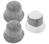 Healeved Lot de 3 Bonnets de Sauna : Chapeau de Sauna en Feutre de Laine Naturelle - Accessoire de Douche pour Spa, hammam, banya et Bain Public.