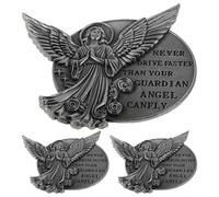 Healeved Lot de 3 clips « Ne conduisez jamais plus vite » - Accessoires de voiture Ange - Porte- de voyage - Clip de pare-soleil Ange Gardien pour femmes, hommes, parents et adolescents