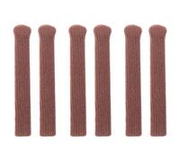 Healeved Lot de 3 coussinets d'oreilles pour lunettes : embouts de branches élastiques antidérapants pour lunettes de soleil et de vue - couleur café