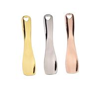 Healeved Lot De 3 Cuillères à Crème Visage Métal Petit Format Pour Soin Contour Des Yeux Pour Femme Usage Quotidien Présent Cosmétique or Argenté Rose