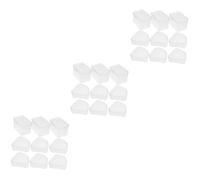 Healeved Lot De 3 Éponges De Maquillage Portables Pour Femmes Organiseur Doutils De Beauté Boîte De Rangement Pour Éponges De Voyage Couvercle 9 Pièces X 3