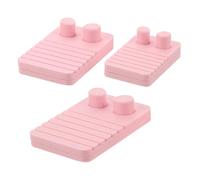 Healeved Lot de 3 Moules en Pâte Polymère Rose pour Pendentifs et Boucles D’oreilles, Moules à Modeler en Argile Guide D’arc pour Créations Artisanales, Tailles Variées,