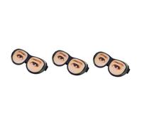 Healeved Lot De 3 Paires De Lunettes Fantaisie Amusantes 3d Pour Dormir Faux Nez Matériau En Fibre Souple Lavable Pour Hommes Femmes Garçons Et Filles