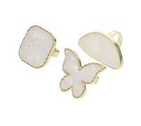 Healeved Lot De 3 Palettes De Manucure Anneaux En Abs, Tailles Carrée, Demi-cercle Et, Outils Pour Mélange De Vernis à Ongles, Usage Professionnel Et Domestique, Palette Nail Art Pratique