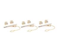 Healeved Lot De 3 Pinces À Cravate En Or Pour Homme Pinces À Cravate En Or Pour Chemise Boutons De Manchette Boutons De Manchette En Strass En Alliage Doré