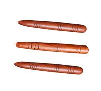 Healeved Lot de 3 Stylos d'Acupression en Bois Naturel de Rosewood Forme Conique Légers et Portables pour Massage Corporel et Soin des Points d'Acupuncture Adaptés au Cou Dos Jambes