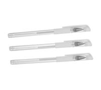 Healeved Lot de 3 Stylos Marqueurs Microblading pour Sourcils et Tatouage Temporaire, Pointe Fine, Blanc, Professionnel, pour Maquillage Précis et Positionnement Solide