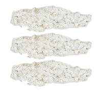 Healeved Lot de 3 supports pour pinceaux - Support en résine cristal pour nail art, maquillage, peinture chinoise, calligraphie et baguettes.