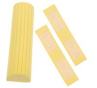 Healeved Lot de 3 Têtes de Balai Éponge 28 Cm Jaune Recharge Absorbante Remplacement Serpillière Nettoyage Sols la Cuisine Salle de Bain Polyvalent