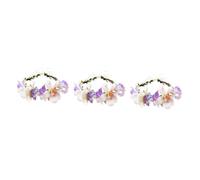 Healeved Lot De 3 -têtes Floraux Pour Mariage Style Accessoire De Mariée Fleurs Épanouies