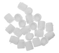 Healeved Lot de 30 Bouchons à Visser pour Dentifrice en Plastique, Petits Couvercles Souples pour Tubes, Étui de Dentifrice de Voyage Compact, Accessoires Hygiène Bucco- Pratiques et