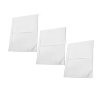 Healeved Lot de 30 Pochettes Transparentes pour Format Grand, Feuilles de Protection Universelles à 3 Trous pour Classeur 3 Anneaux, 2 Rangées 10 Pages par Paquet, et Rangement Bureau