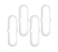 Healeved Lot de 4 Agitateurs Magnétiques en PP Blancs pour Gobelets Mélangeurs Électriques Barres D’Agitation Compactes et Solide Adaptées aux Applications en Laboratoire et Mélange de