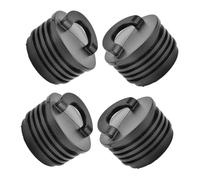 Healeved Lot de 4 Bouchons de Vidange en Caoutchouc pour Bateau et Kayak Bouchon de Vidange Marin Étanche Accessoire de Remplacement pour Trous de Kayak