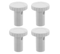 Healeved Lot de 4 Bouchons de Vidange en Plastique Rond Étanches pour Prise du Refroidisseur, Bouchons D'évacuation de Réfrigérateur Universels, Hauteur 4 Cm, Accessoires pour Congélateur