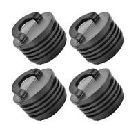 Healeved Lot de 4 Bouchons de Vidange pour Kayak et Canoë Bouchon Anti-Fuite en Caoutchouc Solide Grand Modèle Léger 25G Accessoire de Bateau Marin pour Évacuation d'eau et Étanchéité
