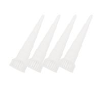 Healeved Lot de 4 Buses D'extension pour Mastic en Plastique, Embouts de Calfeutrage de Tour, Kit de Finition Polyvalent pour Applicateur D'adhésif, Outils de Finition pour Bricolage