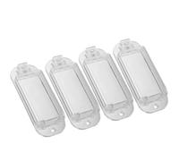 Healeved Lot de 4 Caches d'Interrupteur à Bascule Transparents en Plastique Résistant Protection Étanche pour Interrupteurs Muraux la Cuisine et Salle de Bain Sécurité Garçon et Filles