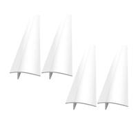 Healeved Lot de 4 Caches-Espaces en Silicone Transparent 21 Pouces Joint de Remplissage pour Espace Entre Cuisinière et Plan de Travail Résistant à la Chaleur Facile à Nettoyer Cuisine