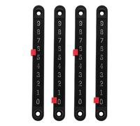 Healeved Lot de 4 Compteurs de Points pour Jeu de Football de Bureau Curseur Plastique Résistant Format Compact Accessoires pour Jeu Interactif et Décorations Football