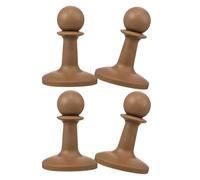 Healeved Lot de 4 Embouts Antidérapants TPR Couleur Sable pour Poteaux de Tente Protection Pyramide Anti-Foudre Accessoires Imperméabilisant pour Auvent et Camping en Plein Air