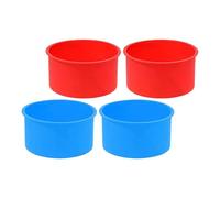 Healeved Lot de 4 Moules à Pâtisserie en Silicone, Résistants Four, Faciles à Nettoyer, Forme Simple et Chic, Maison Boulangerie