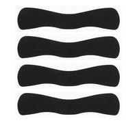 Healeved Lot de 4 patchs frontaux en silicone pour extensions de cils - Patchs de maintien ondulés pour faux cils, coussinets d'application pour rehaussement de isolation, maquillage et
