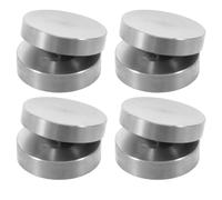 Healeved Lot de 4 Patins d'isolation pour Haut-parleurs - Amortisseurs de Vibrations en Acier Inoxydable - Pointes de découplage pour amplificateur - Tapis de Pointes pour Haut-parleurs Audio