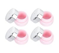 Healeved Lot de 4 Pots Vides en Plastique Abs Réutilisables, Faciles à Nettoyer, Rangement de Lotion et Gel pour Vos Voyages