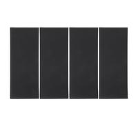 Healeved Lot de 4 Protections Antidérapantes en Silicone Noir pour Semelles de Chaussures à Talons Hauts, Autocollantes et Résistantes, pour Marcher en Intérieur