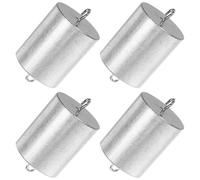 Healeved Lot de 4 Set de Poids D'étalonnage de Laboratoire Suspendus 200 G en Fer avec Double Crochet, Ensemble Précis pour Expériences Physiques, Chimie et Éducation Scientifique