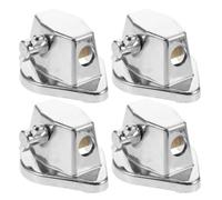 Healeved Lot de 4 supports de fixation pour pieds de tom basse - Pince de fixation en alliage pour tom et cymbale avec vis - Accessoire pour instruments de percussion, idéal pour la pratique à