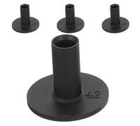 Healeved Lot de 4 Supports de Tees Courts de Golf en Silicone Noir 42 Mm - Accessoires D'entraînement de Golf pour Tapis de Practice, Porte-balles Stables pour Entraînement Extérieur